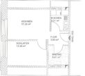 Schöne 2-Zimmer-Wohnung nähe Kulkwitzer See - Grundriss