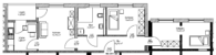 Schöne Wohnung im Betreuten Wohnen- 3 Zimmer - Grundriss